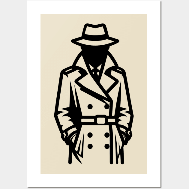 Trench Coat Wall Art by KayBee Gift Shop